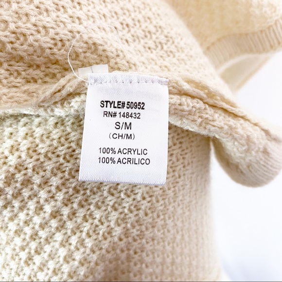 Hoity Toity Women Creme Cardigan Open Front - Picture 7 of 7